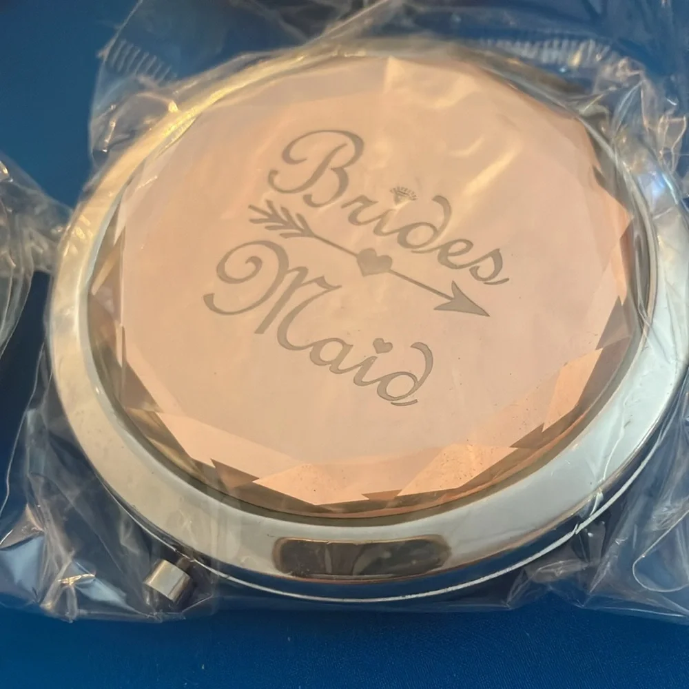 Rose Gold Bridal Party Compact Mirrors